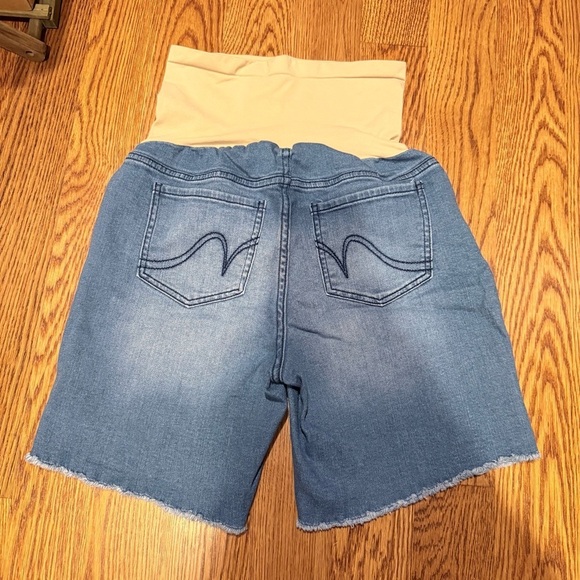 Indigo Blue High Waist Tan and Blue Shorts size M - Picture 2 of 4
